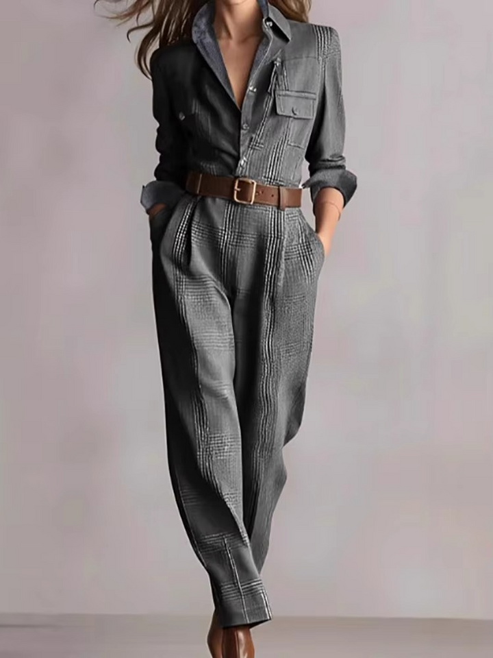 Avelisse™ – Classic Plaid Jumpsuit