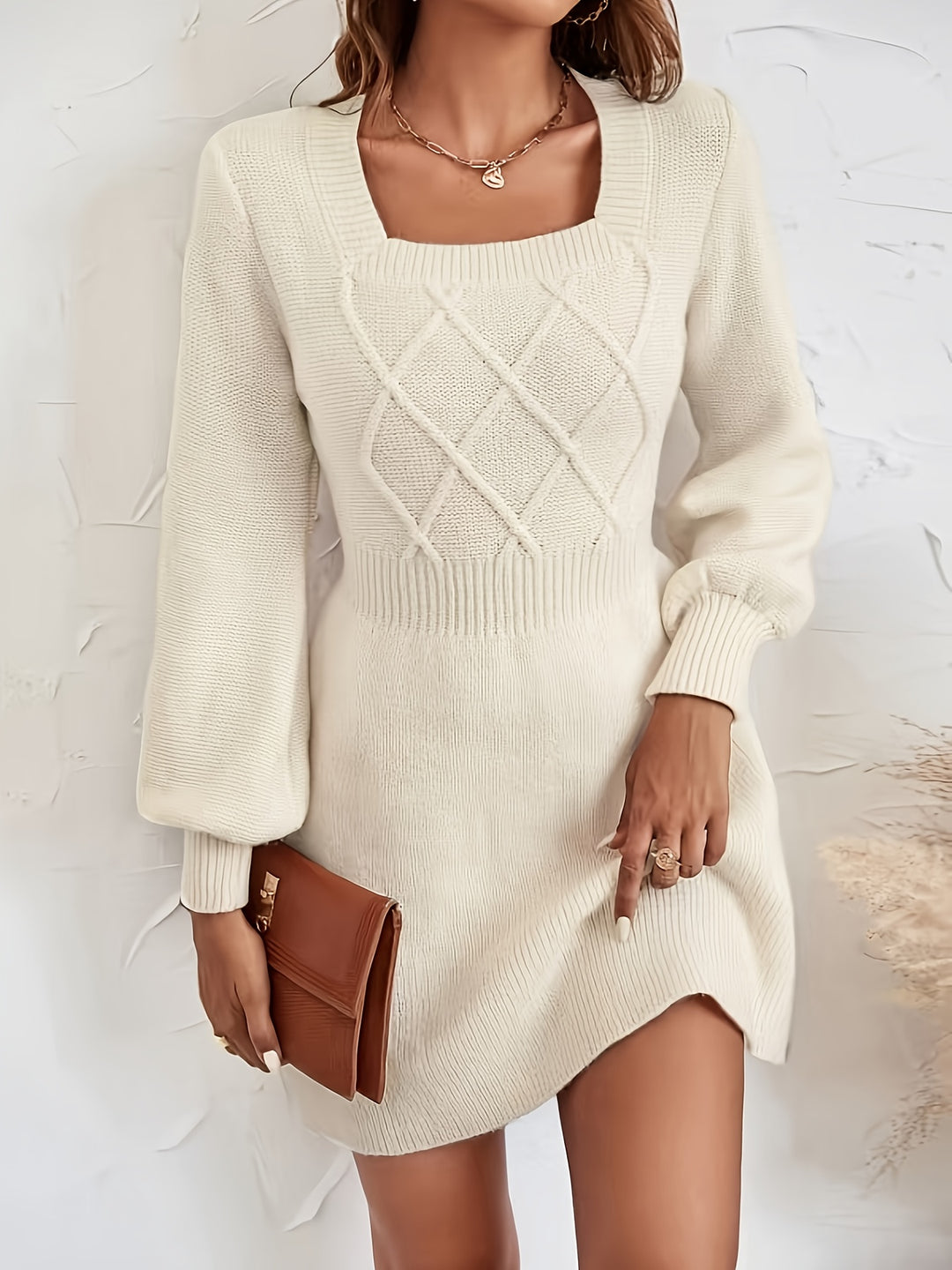 Xara Square Neck Pullover Dresses