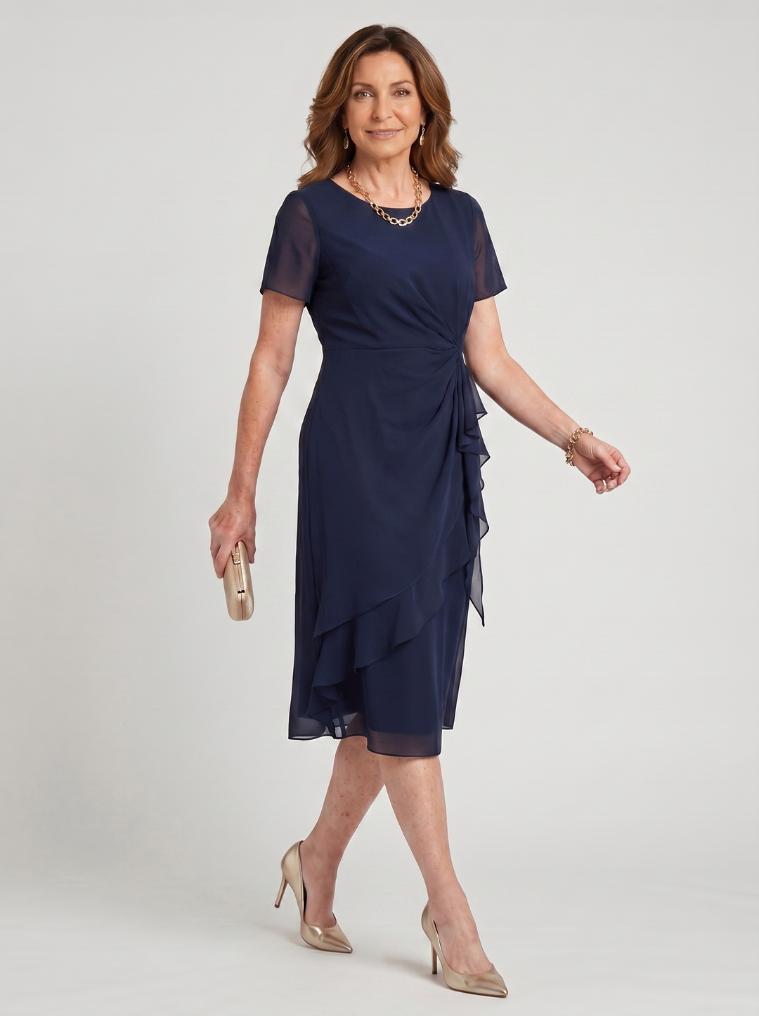 Sara - Elegant Draped Dress