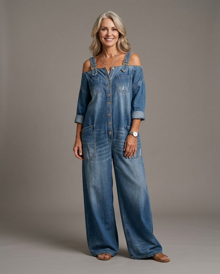 Sophia denim dress - studio grey