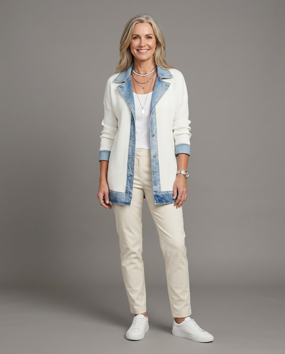 Emilia denim jacket - studio grey