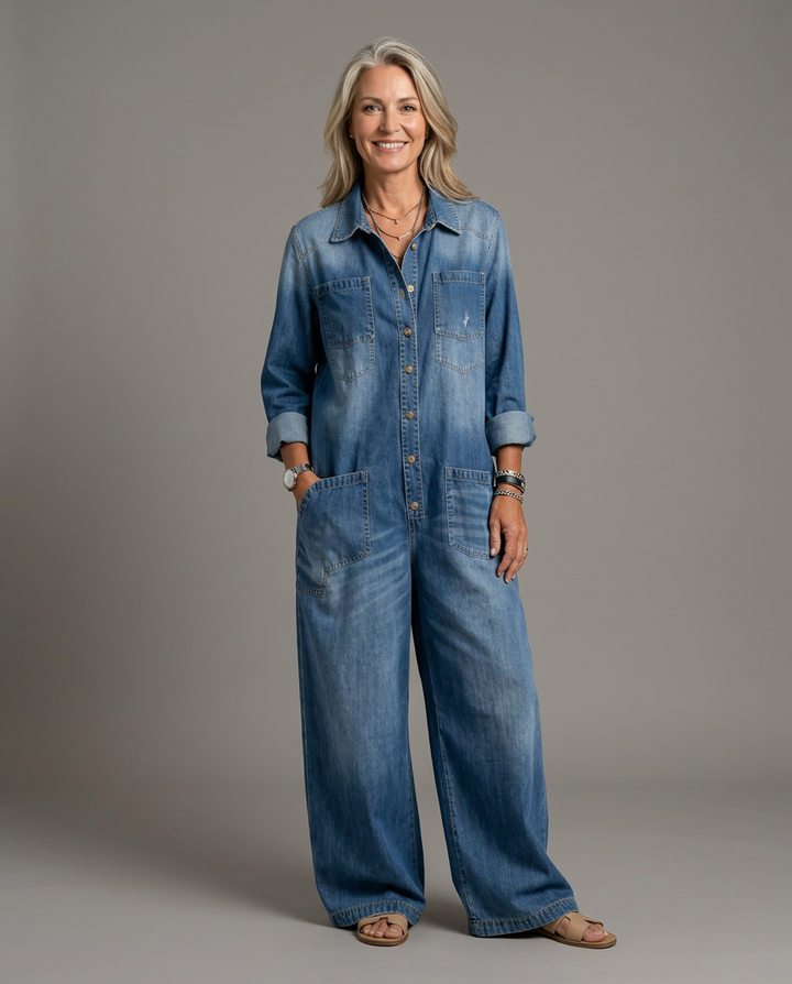 Lena casual jumpsuit - studio grey