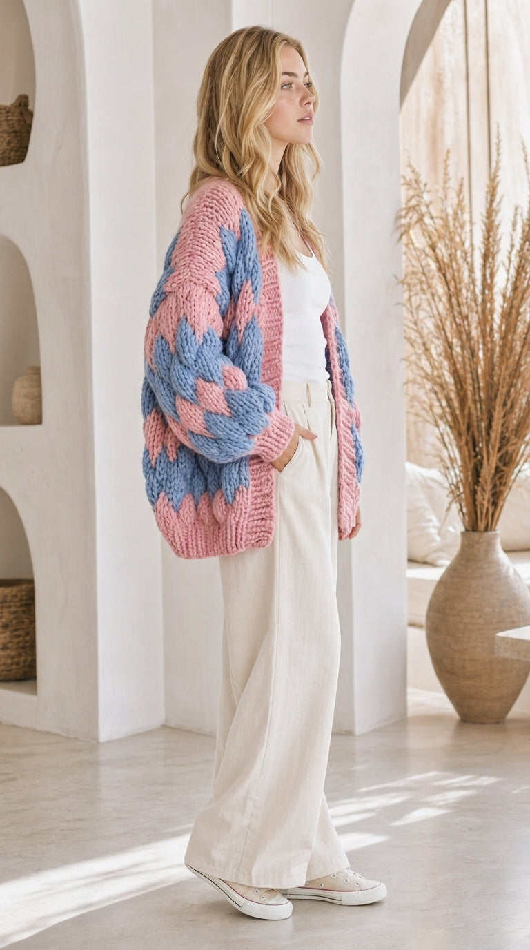 Maia – Wave Knit Cardigan